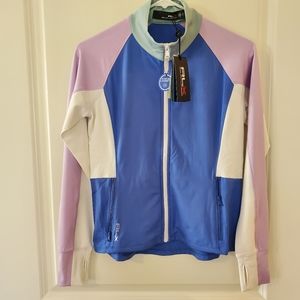 NWT Ralph Lauren RLX moisture wicking track golf multicolored jacket sz XS